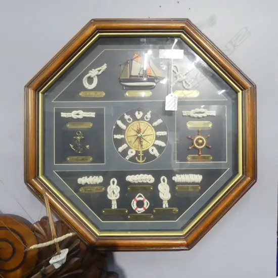 SHIPS KNOTS IN OCTAGONAL FRAME 405x405mm