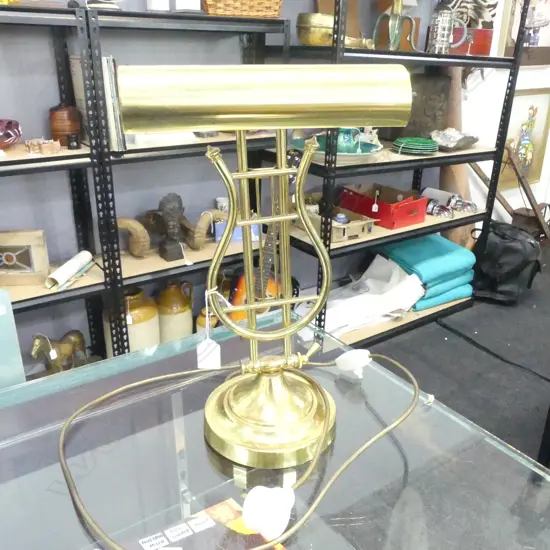 BRASS DESK LAMP H.400mm