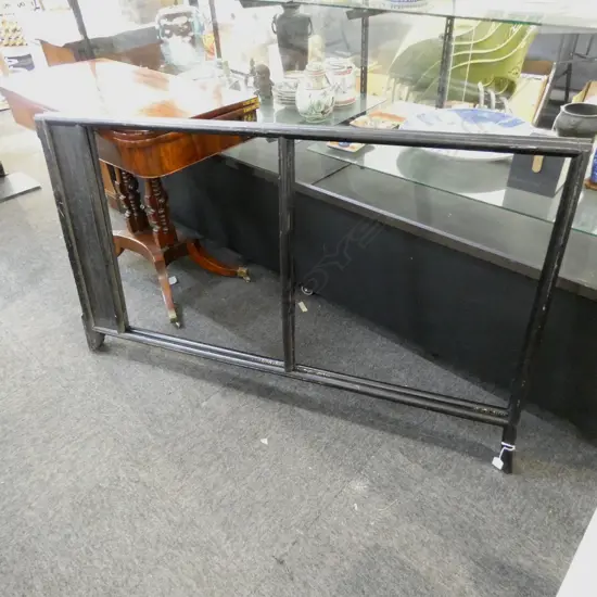 VINTAGE JAPANESE BLACK LACQUER & GILDED FOLDING CLOTHES STAND W.1660mm H.1390mm