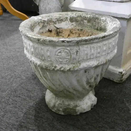 CONCRETE GARDEN PLANTER URN H.300mm