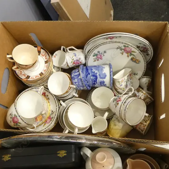 ASST. CHINA; AYNSLEY TEA SET, SPODE ETC