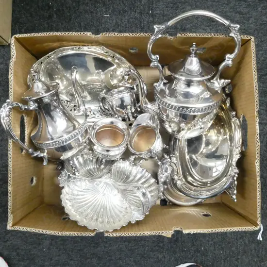 ASST. EP INCL. 5 PCE COFFEE SET w. KETTLE & BURNER