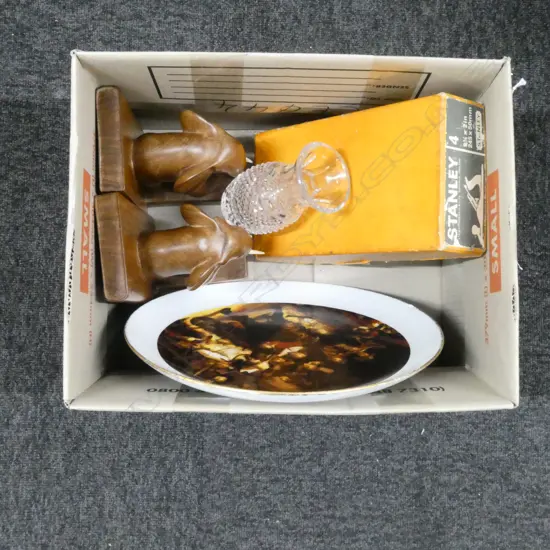 ASST COLLECTABLES; PR BOOKENDS & BOXED PLANE etc