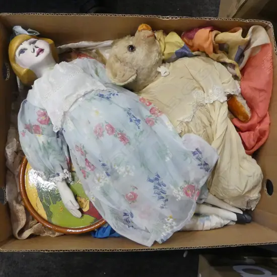 ASST. VINTAGE FASHION, DOLL, TEDDY ETC