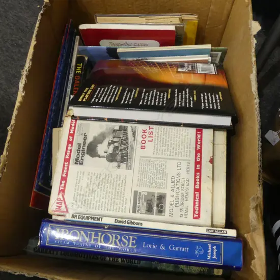 COLLECTION OF ASST. TRAIN & STEAM REFERENCE BOOKS