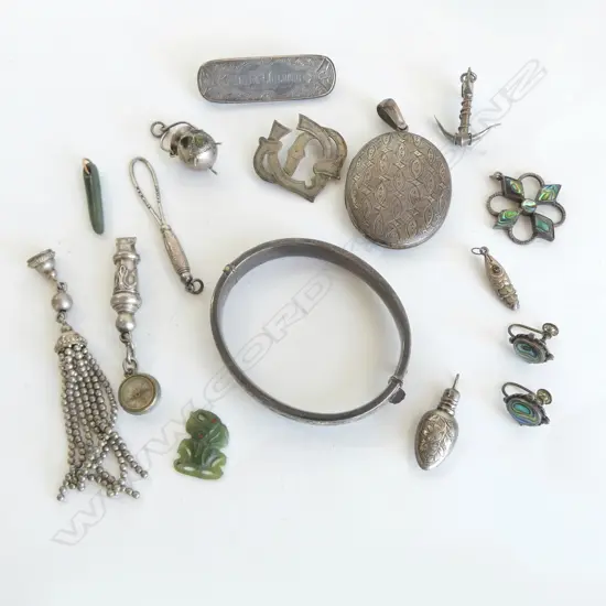 ASST. JEWELLERY; MOSTLY STG SILVER, 74grms