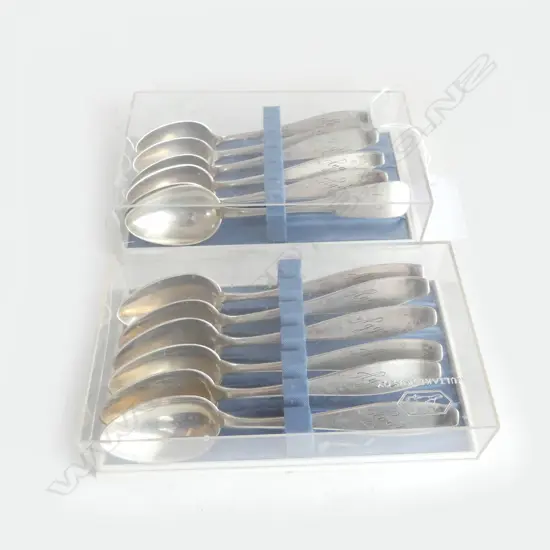 12 (11 + 1) Finnish Kultakeskus Silver 835 SILVER TEASPOONS 146gms