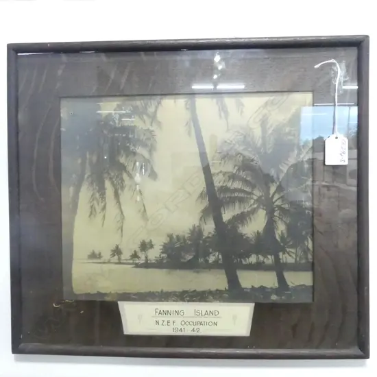 VINTAGE PHOTO 'FANNING ISLAND WW11 NZEF OCCUATION 1941-42' 300 x 240mm
