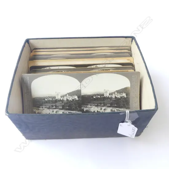 46 Antique Stereoview Cards of Scotland Stirling Balmoral Castle etc