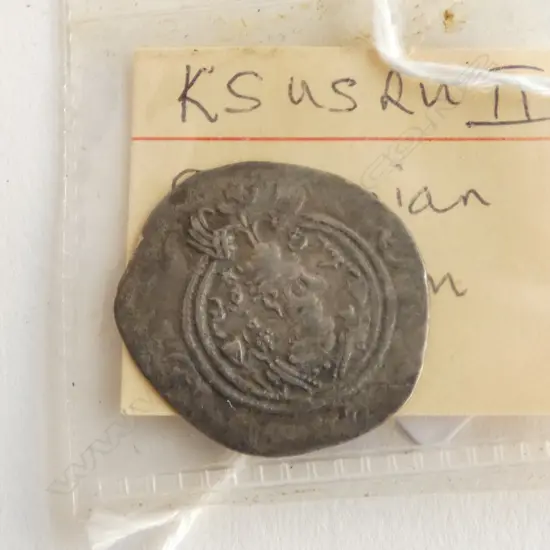 Roman Khusro Sasanian Drachm coin