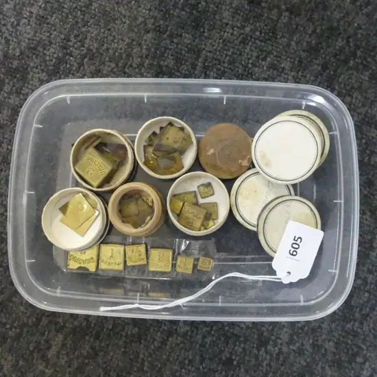 Antique Apothecaries weights drachas, Grains, & Scruples 43pcs