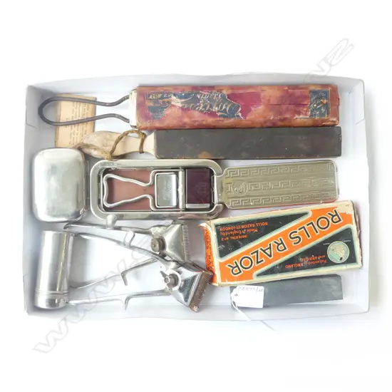 Shaving Collectibles Rolls razor safety razor, strops, soap tins, clippers