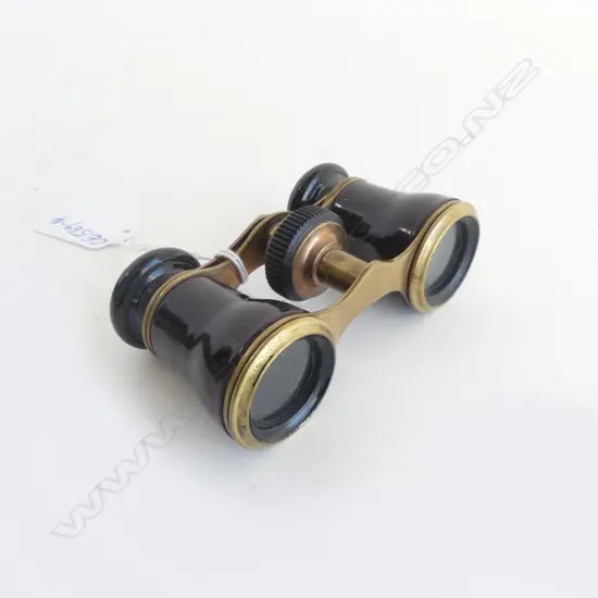 19thC FAUX TORTOISESHELL OPERA GLASSES 'Chevalier Paris'