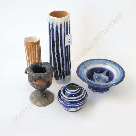 6 PCES. ASST. POTTERY