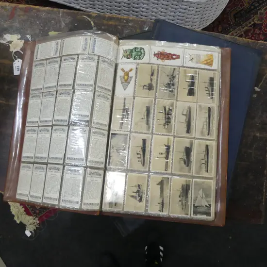 4 FOLDERS ANTIQUE CIGARETTE CARDS