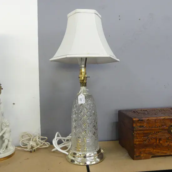 TABLE LAMP w. CRYSTAL BASE H.560mm