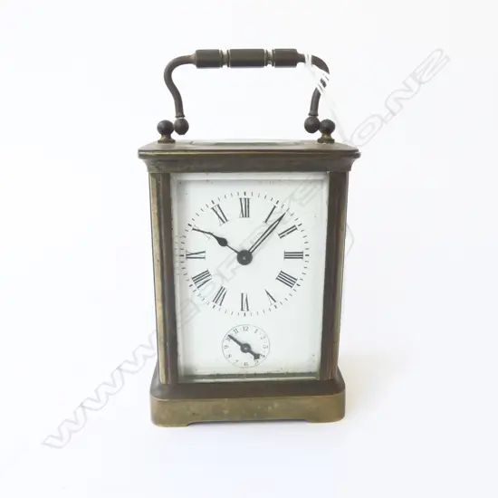CARRIAGE CLOCK w. 2 KEYS H.115mm
