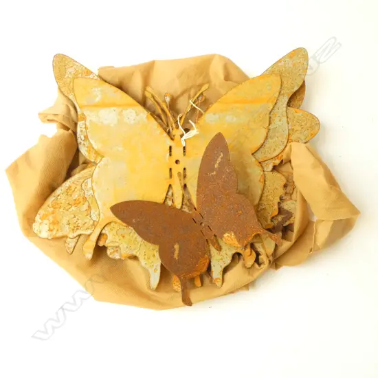 12 LAZER CUT BUTTERFLIES; LARGEST W.175mm