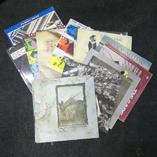 ASST. RECORDS; LED ZEP, PINK FLOYD, FLEETWOOD, BEATLES ETC