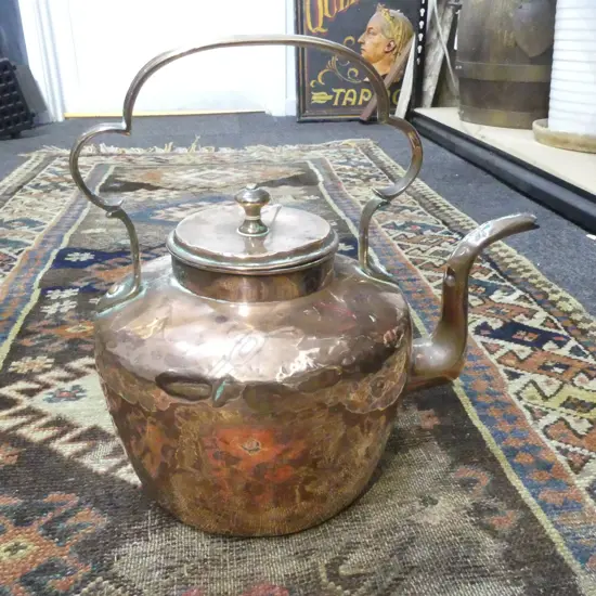 ANTIQUE COPPER KETTLE H.300mm