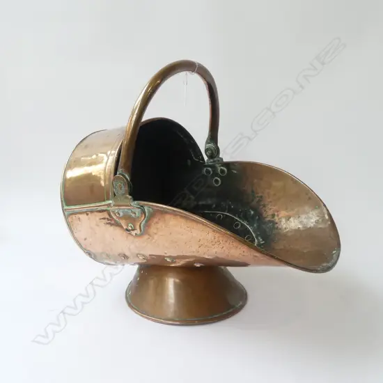 ANTIQUE COPPER COAL SKUTTLE H.320mm