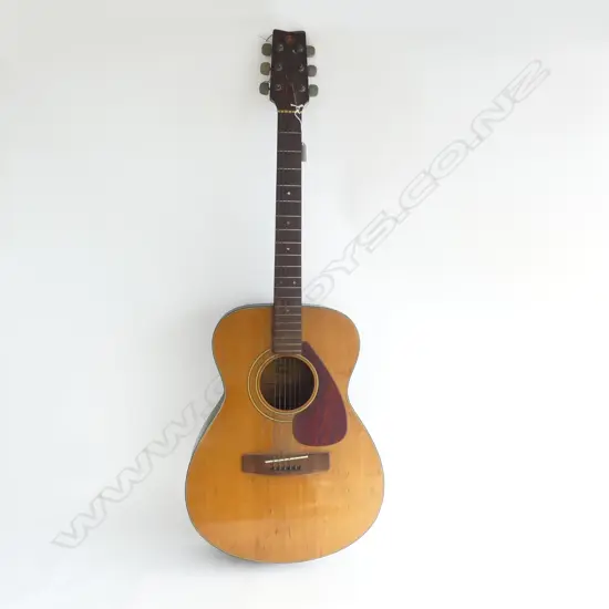 VINTAGE YAMAHA 'FG-130' ACOUSTIC GUITAR labelled inside