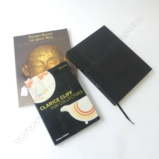 3 BOOKS; BLACK, EMPIRES BEYOND THE GREAT WALL, CLARICE CLIFF
