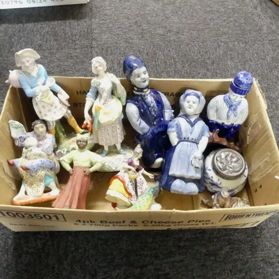 ASST. CHINA INCL. DELFT DECANTERS, etc