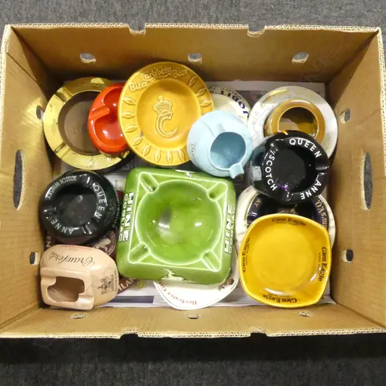 20 ADVERTISING ASHTRAYS