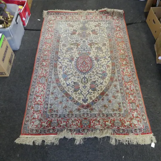HAND KNOTTED WOOL PILE RUG