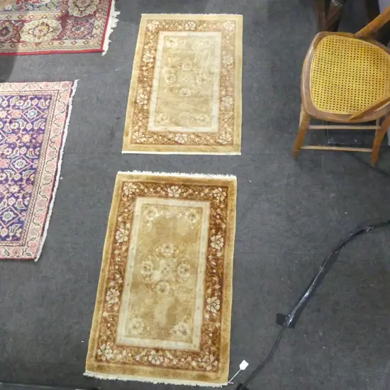 PR HAND KNOTTED WOOL & SILK RUGS