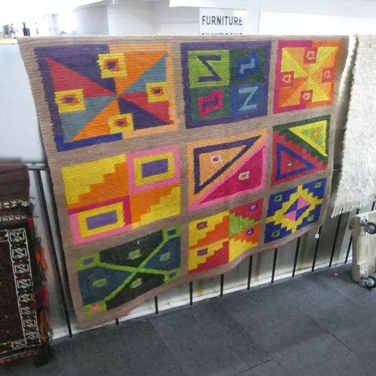COLOURFUL RUG / WALL HANGING 1350x1900mm