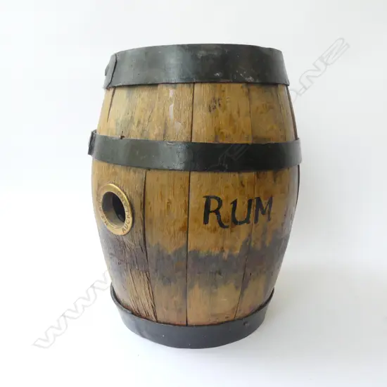 ANTIQUE OAK BARREL H.385mm
