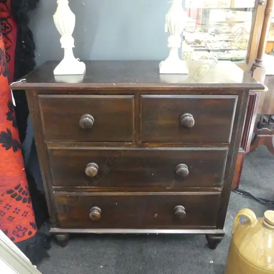 VICTORIAN 4 DRAWER CHEST 990x440x925mm