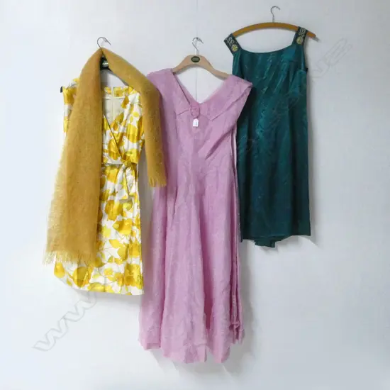 3 VINTAGE 1950s/60s DRESSES