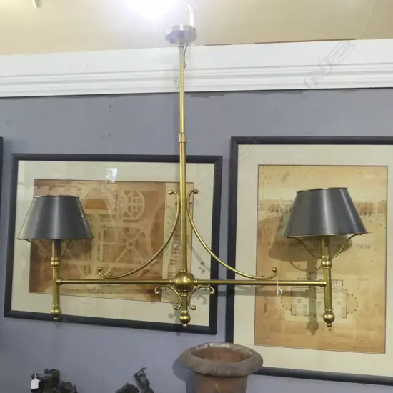 ANTIQUE STYLE DOUBLE LIGHT FITTING H.1080mm W.1250mm