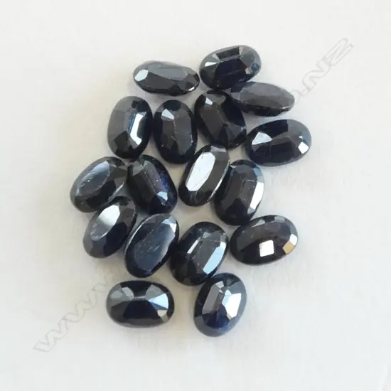 DEEP BLUE OVAL CUT SAPPHIRES 6 X 4mm, 10ct