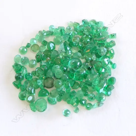 MIXED CUT EMERALDS, NOT NEW, 11ct