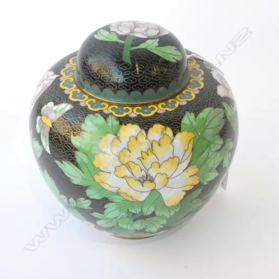 CLOISONNÉ GINGER JAR H.150mm