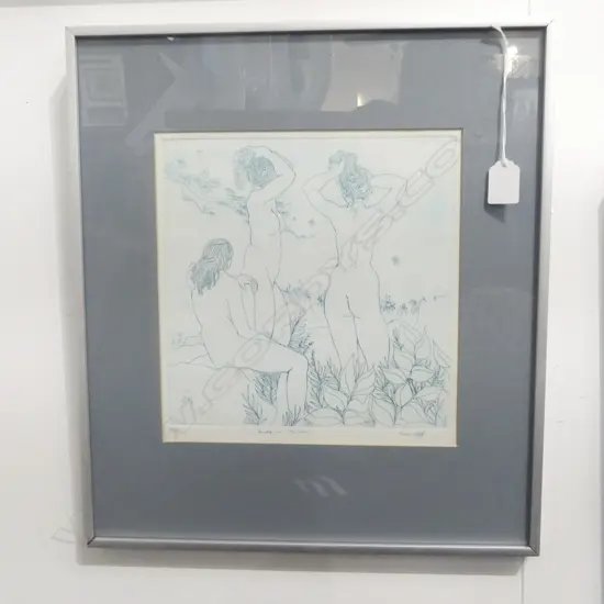 SUSAN POFF 'AWAKE IN THE SUN' ETCHING 11/30 270x260mm