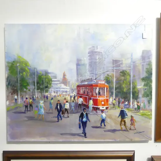 LANCE O'GORMAN 'RETURN OF THE PAST (VIADUCT BASIN) OIL ON CANVAS 615x765mmR