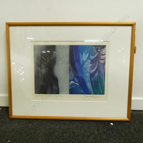 SIGNED PRINT ' CHRISTINE'S BUTTERFLY WING' 34/50 270x345mm