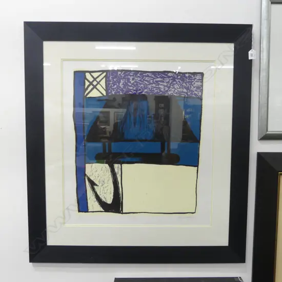 DAGMAR DYCK (NZ b.1972) 'PLATE VII' SCREEN PRINT '96 8/25 635x575mm