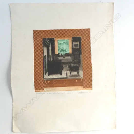 GARY TRICKER ENGRAVING 'Epigrammatist's Farewell' Artists proof 1st state signed 280 x 255mm some foxing