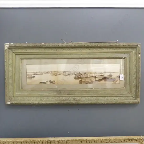 TRYPTIC PHOTO OF AUCKLAND HARBOUR W.600mm