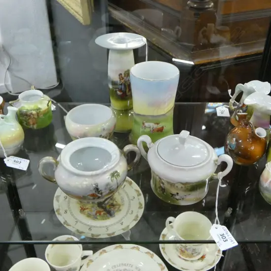 5PCS ROYAL BAYREUTH CHINA150MM TALLEST ONE LID MISSING