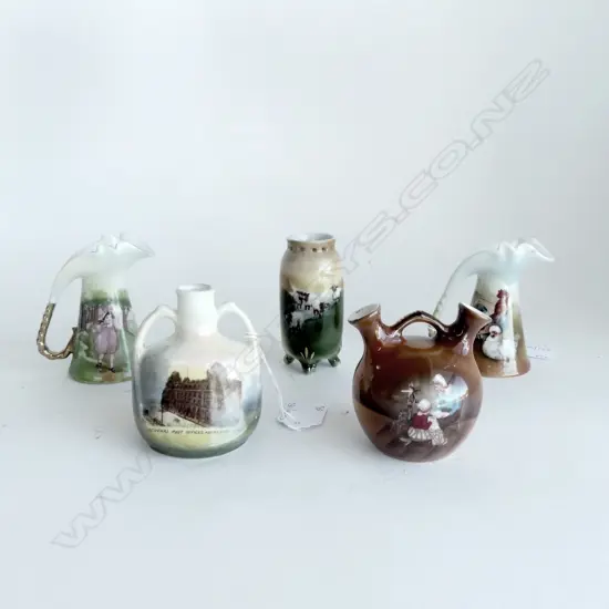 5PCS ROYAL BAYREUTH CHINA 85MM TALLEST 