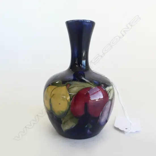SMALL MOORECROFT VASE FRUIT PAT H100MM