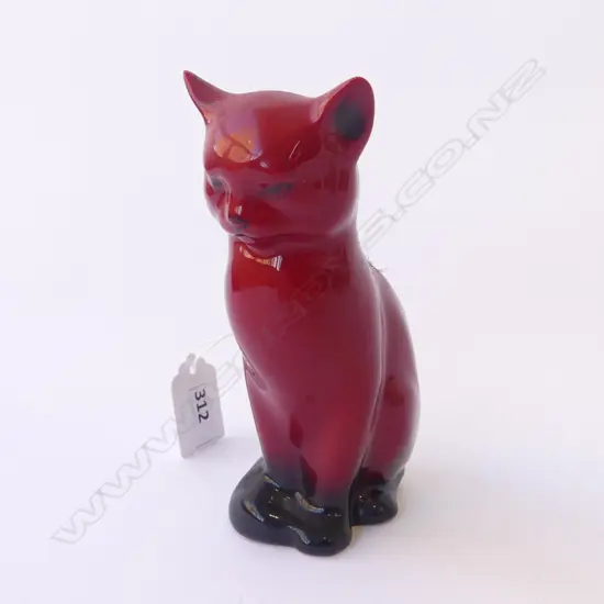 ROYAL DOULTON FLAMBE CAT H.125mm