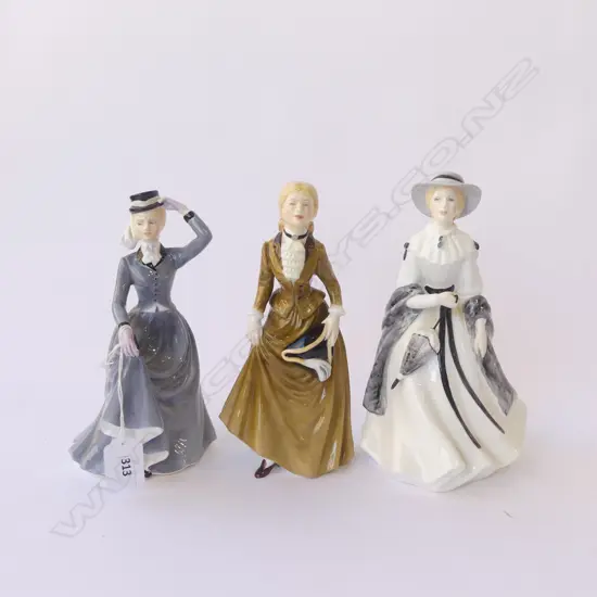 3 FRANCESCA ART CHINA FIGURINES H.210mm